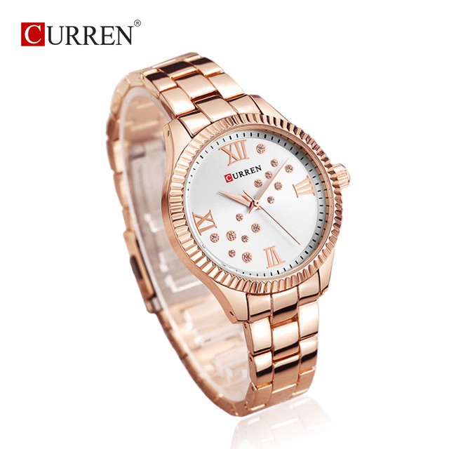 CURREN 9009 Jam Tangan Wanita Analog Stainless Steel WK-SBY