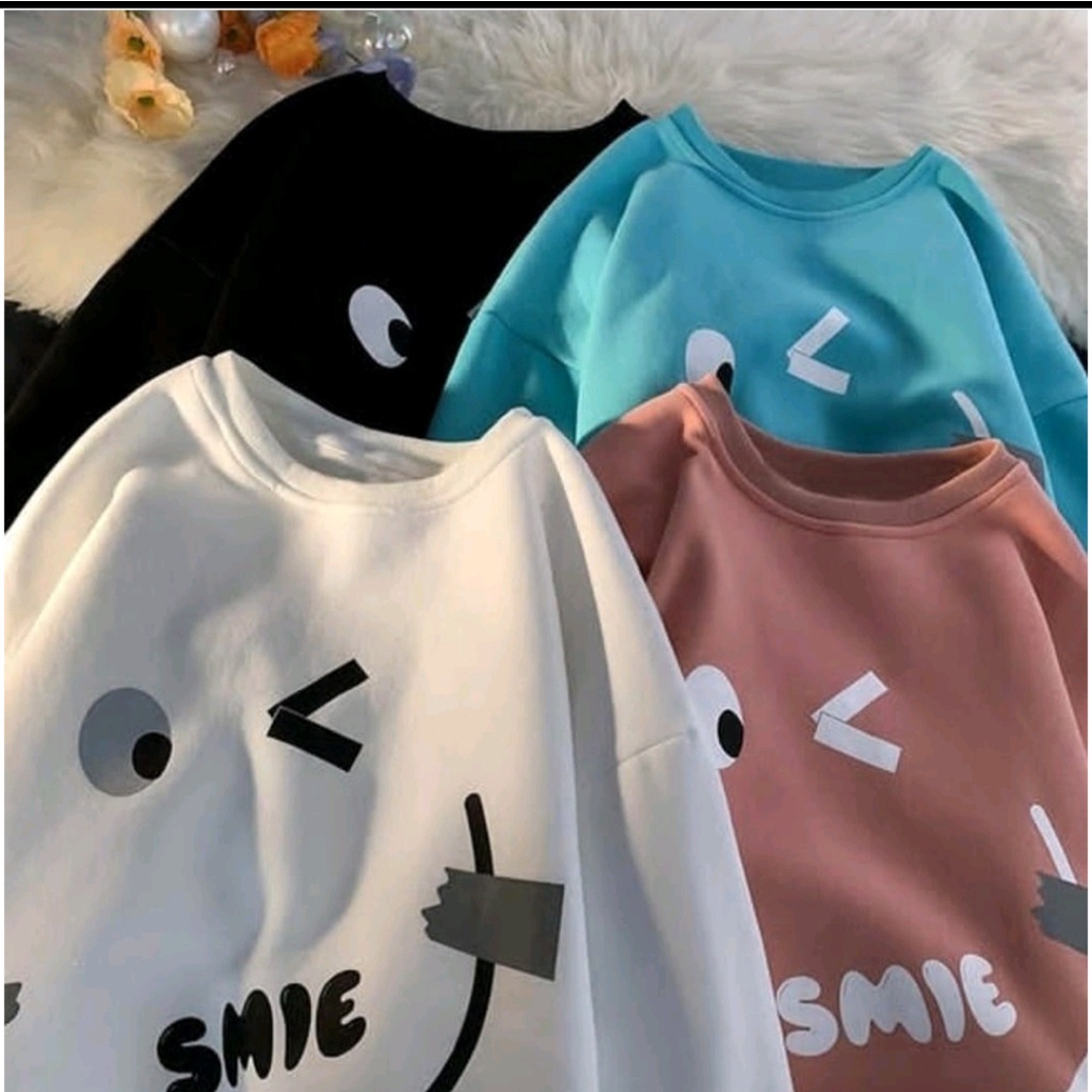 SMIE SWEATER OVERSIZE OBLONG CREWNECK WANITA