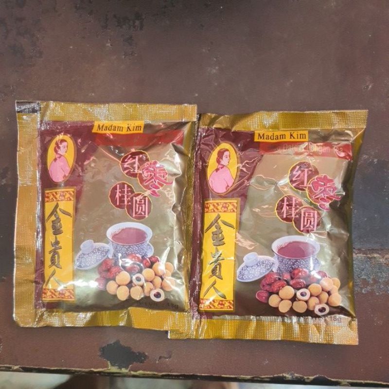 

1 Sacet Madam Kim Red Dates & Longan Tea Angco Tea Traditional Tea.