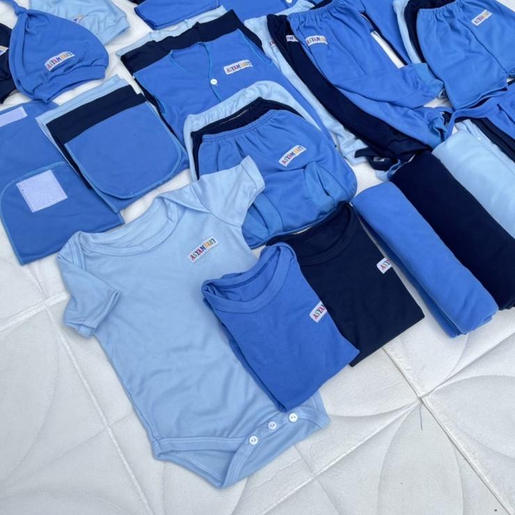 Barang Pilihan.. 39 PCS Paket Hemat Perlengkapan Bayi Baru Lahir Baju Bayi Celana Bayi Set Lahiran B