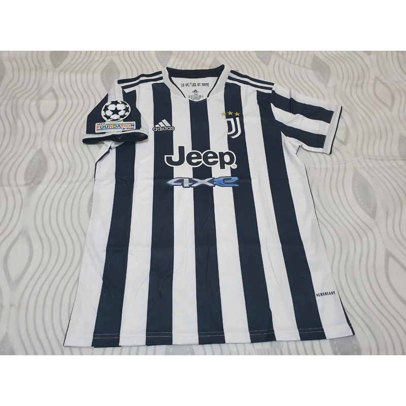 Jersey Baju Bola Juventus Home Full Patch Ucl 2021/2022 Grade Ori Impor Premium