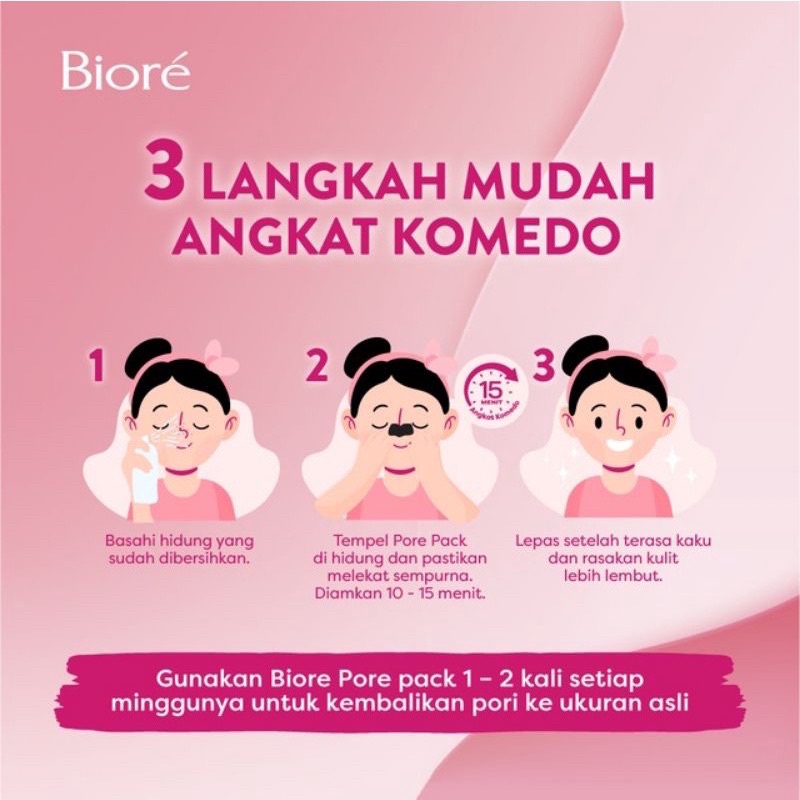 Biore Pore Pack Black Plester Hidung Komedo Wajah Penghilang Komedo 1S