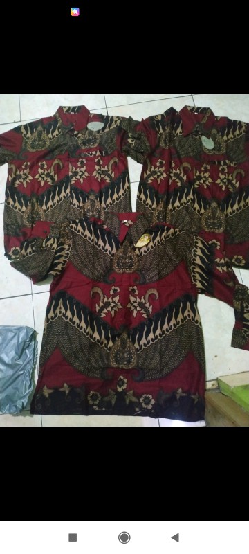 Batik Kemeja Pria Lengan Panjang