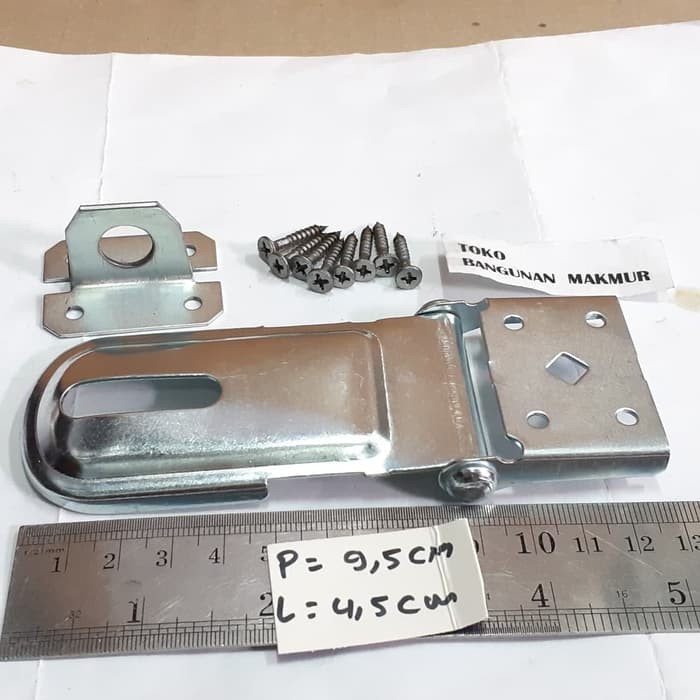 Overpal Besar Aluminium 10cm Kunci Cantelan Gembok