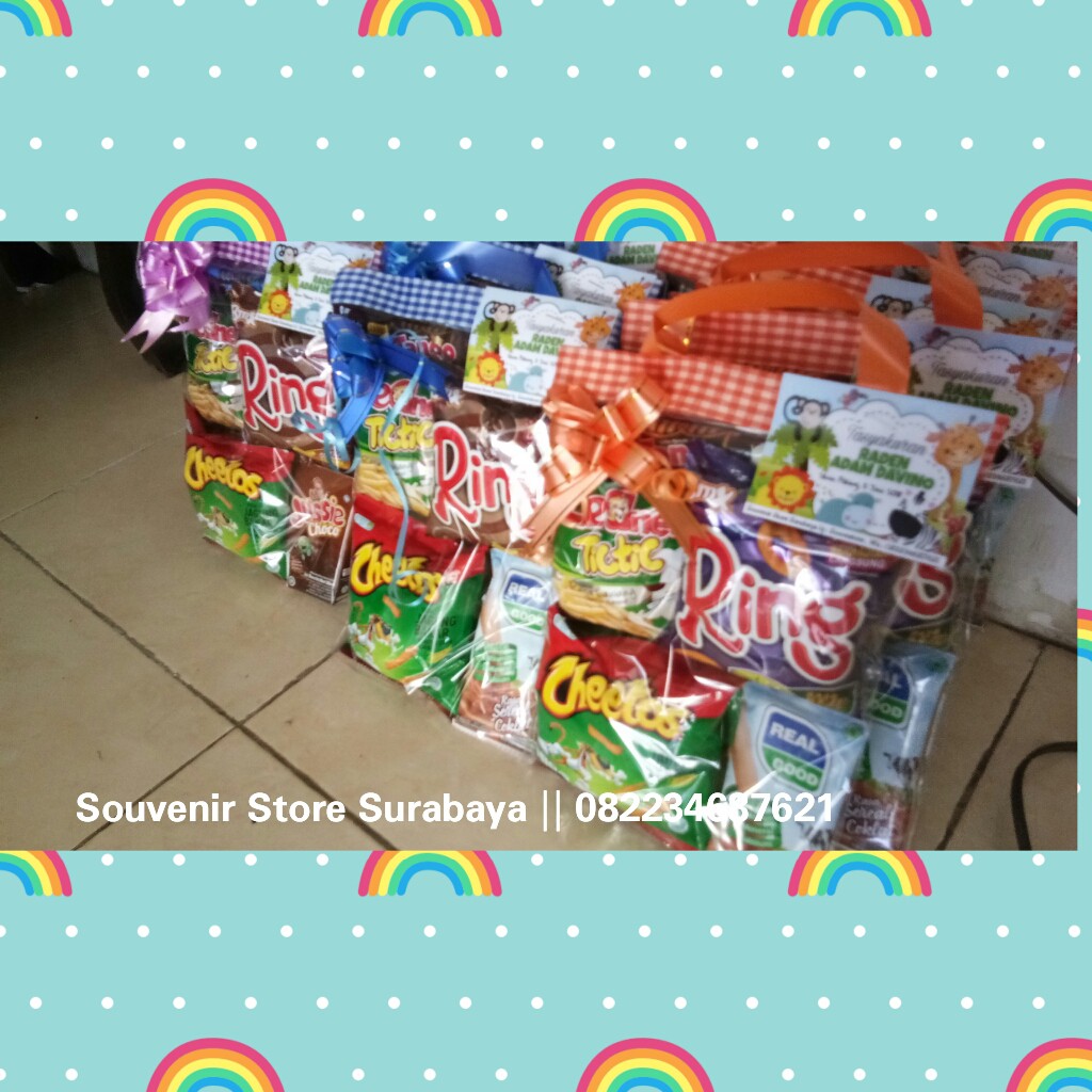 SNACK ULTAH ANAK MURAH / bingkisan ultah anak / paket ulang tahun / parcel snack murah / snack ultah