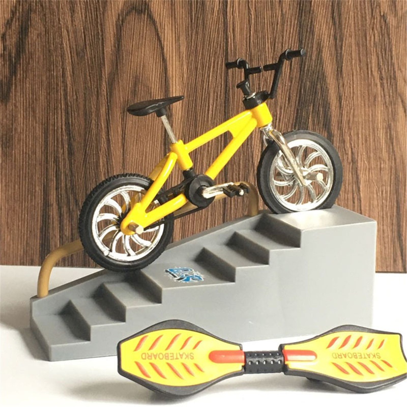 Mary Miniatur Jari Skuter Stunt Skateboard DIY Kit Aktivitas Keluarga Interaktif