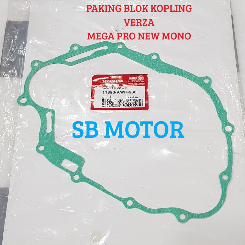 PAKING BLOK KOPLING VERZA MEGA PRO NEW MONO ASLI AHM 11393-KWK-900
