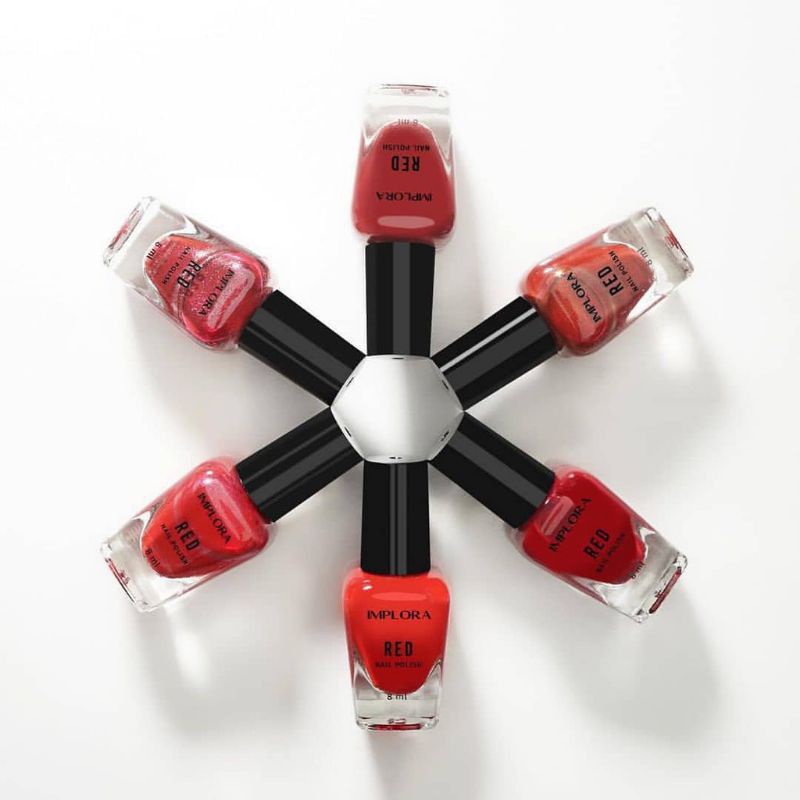 KUTEK IMPLORA NAIL POLISH MERAH HARGA PER BOTOL 8 ML