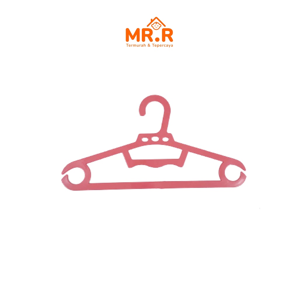 Gantungan Baju Plastik Hanger Baju Plastik Hanger Gantungan Pakaian Isi 4 pcs