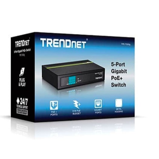 TRENDNET TPE-TG50G (PoE+) 5-port Gigabit PoE+Switch