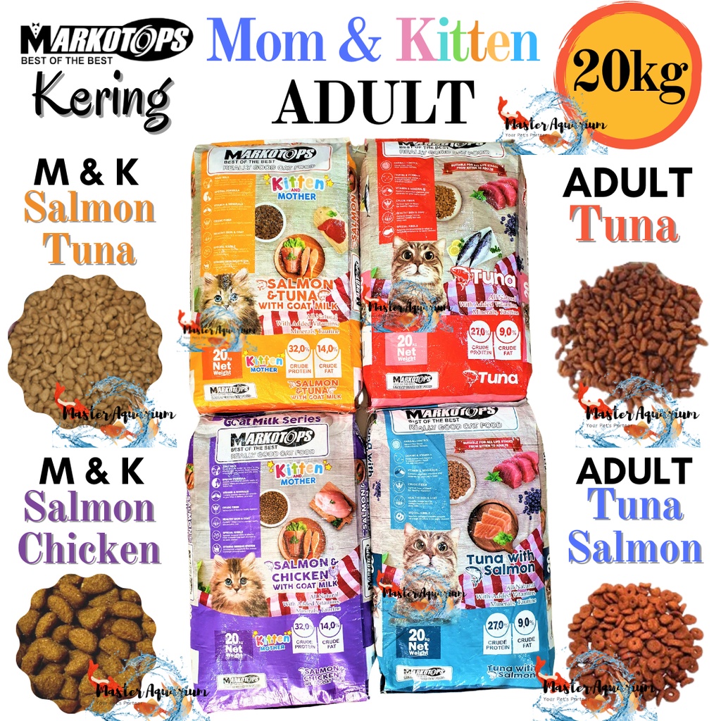 (KHUSUS EKSPEDISI) Markotops Tuna / Markotops Tuna With Salmon / Markotops Mother & Kitten 20 Kg