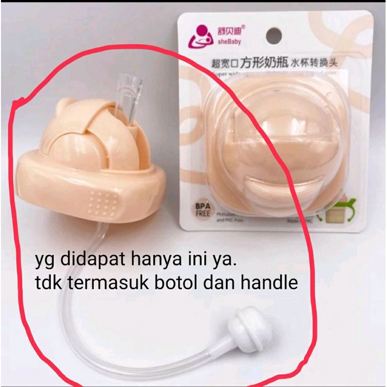 water cup cover Hegen. tutup botol susu dgn sedotan untuk hagen