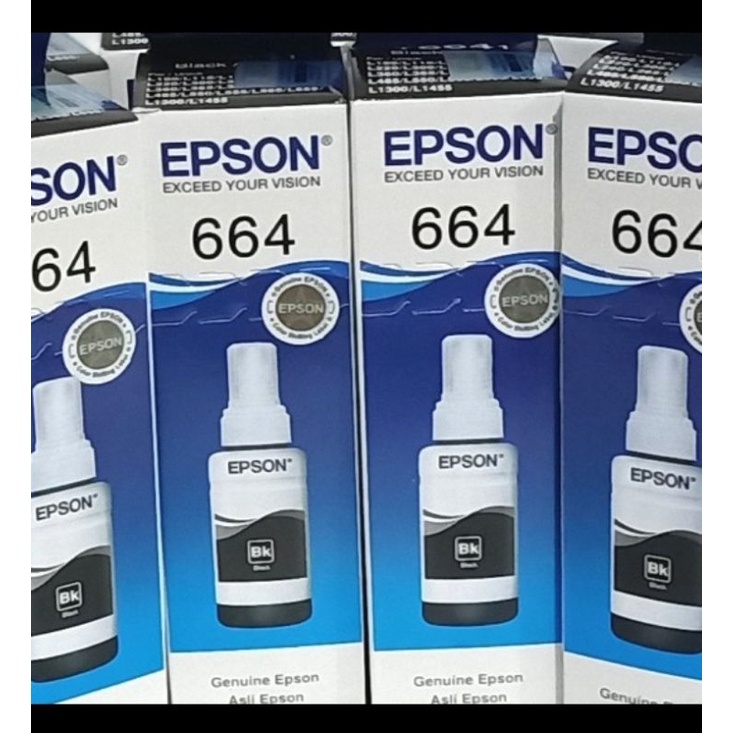 Tinta Epson 664 Black 100% Original Tinta Epson hitam