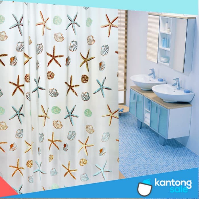 Tirai Kamar Mandi Perlengkapan Kamar Mandi Perlengkapan Rumah Tangga