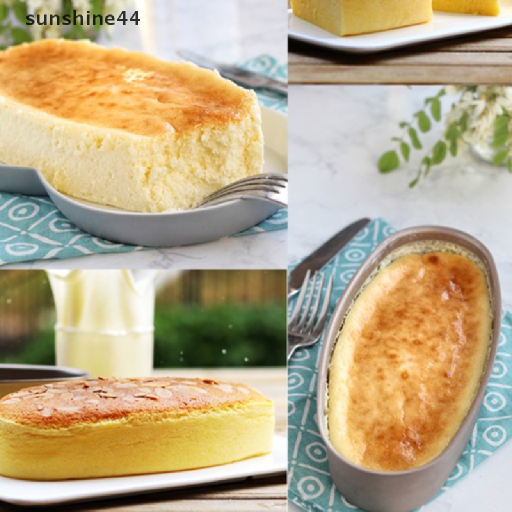 Sunshine Cetakan Loyang Dengan Bahan Baja Karbon Anti-Lengket Dan Bentuk Oval Untuk Kue / Pie / Roti