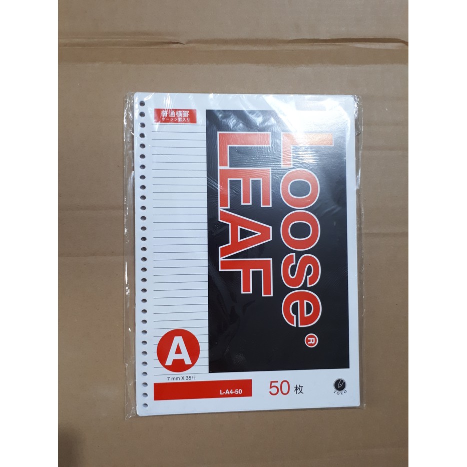 

Isi Kertas Binder - Kertas File - Kertas Note Refill Loose Leaf Binder 30 Lubang Ukuran A4 Garis