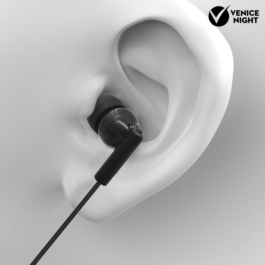 (VNEP) (Berkabel) 102 Earphone In ear Ergonomis Bahan PVC Dengan Kabel Jack 3.5mm Untuk Handphone