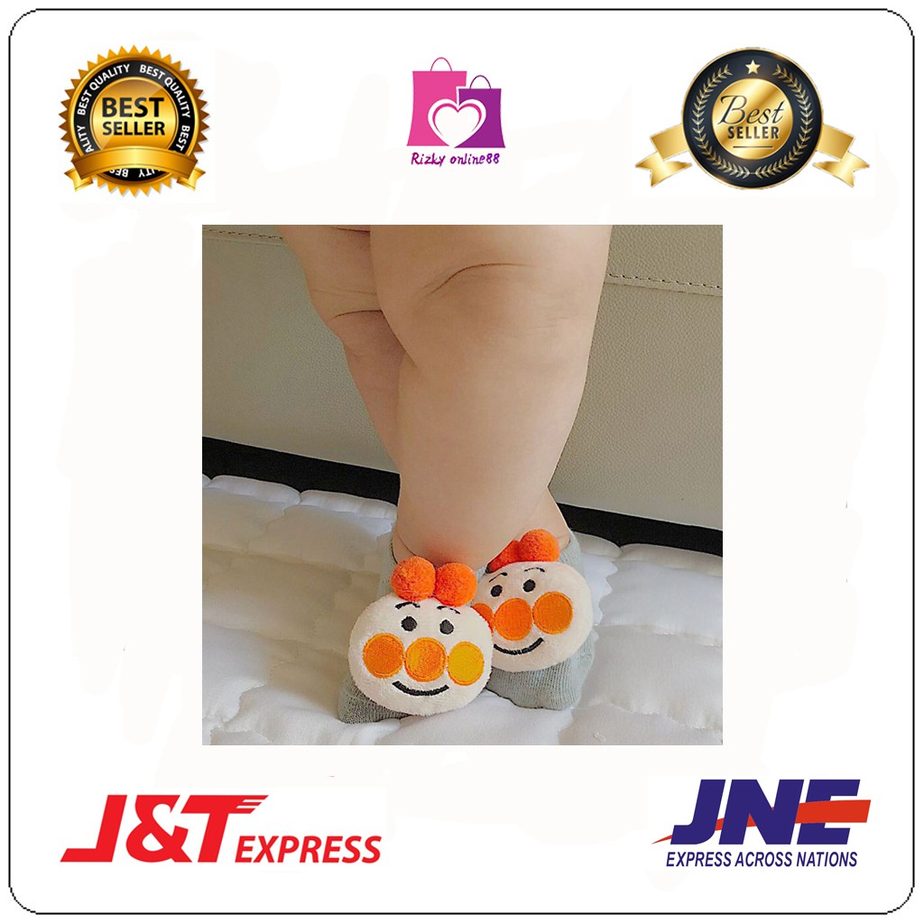 Rizkyonline88 kaus kaki karakter boneka 3D lucu anti slip BB09 (P3)