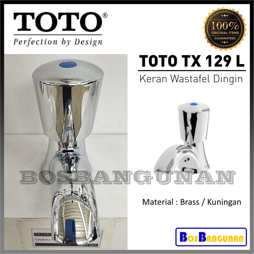 Kran Wastafel TOTO TX129L / Keran TOTO TX 129 L Cold Only / TOTO TX129L Lavatory Faucet