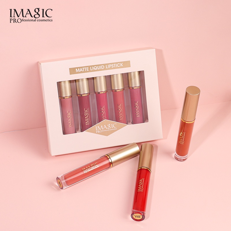 (READY &amp; ORI) IMAGIC 5 pcs Lip gloss Set LP214 LP 214 KIT1/KIT2