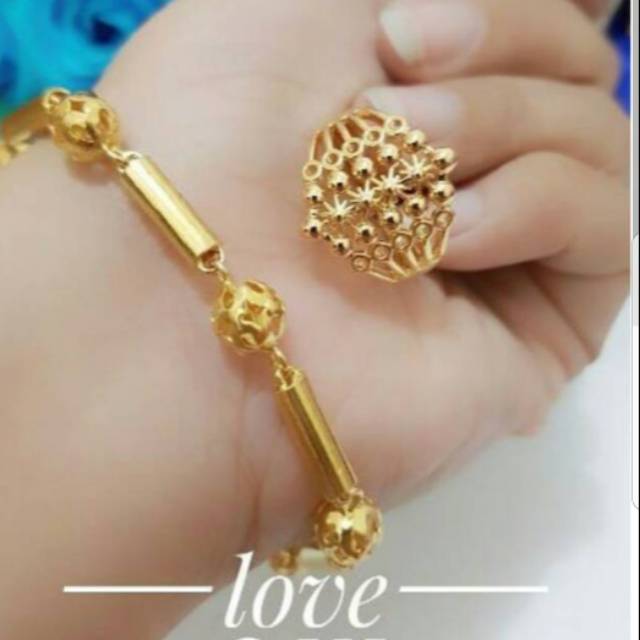 Xuping gelang cincin lapis 24k