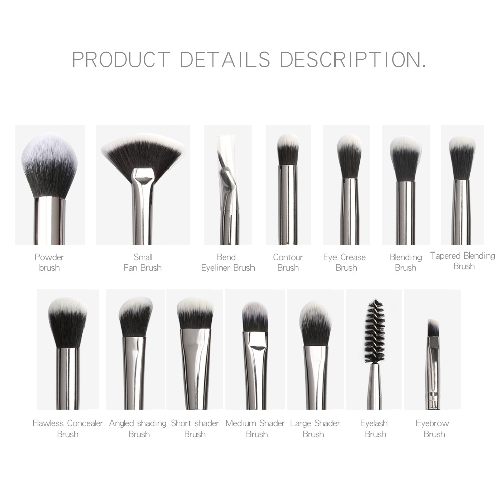 MAANGE 13Pcs Cosmetic Professional Makeup Brush Soft Smooth Makeup Brush Set for Beauty Tools Makeup Accessories