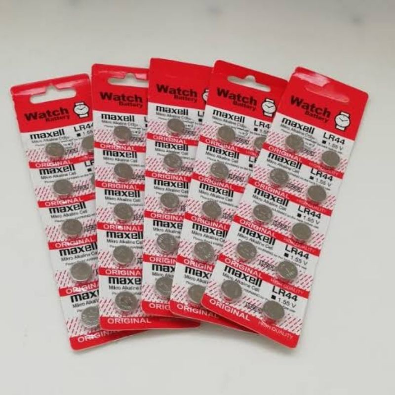 graziaid batre baterai LR44 maxell LR44 baterai maxell original per pcs