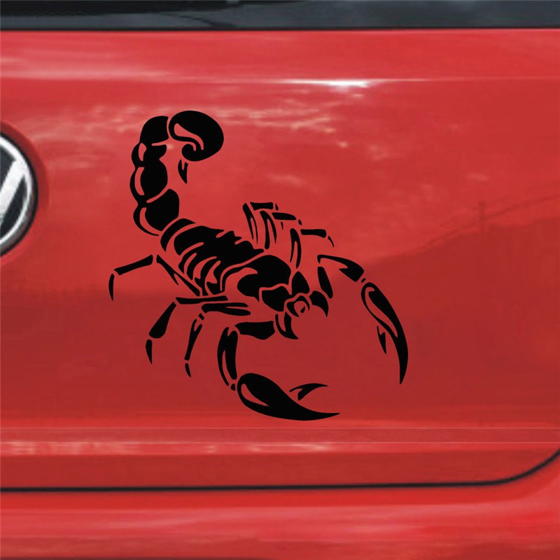 Mobil Stiker Logo Scorpion Kalajengking Body Mobil Car Sticker Medium