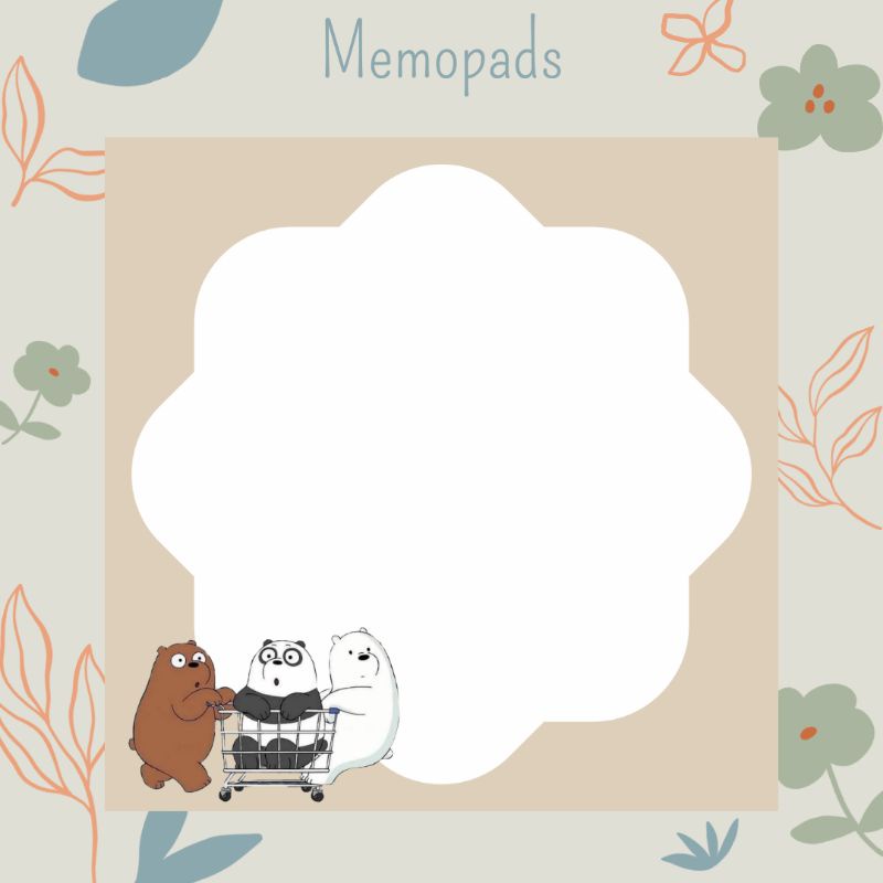 Memopads | Memopads We Bare Bears