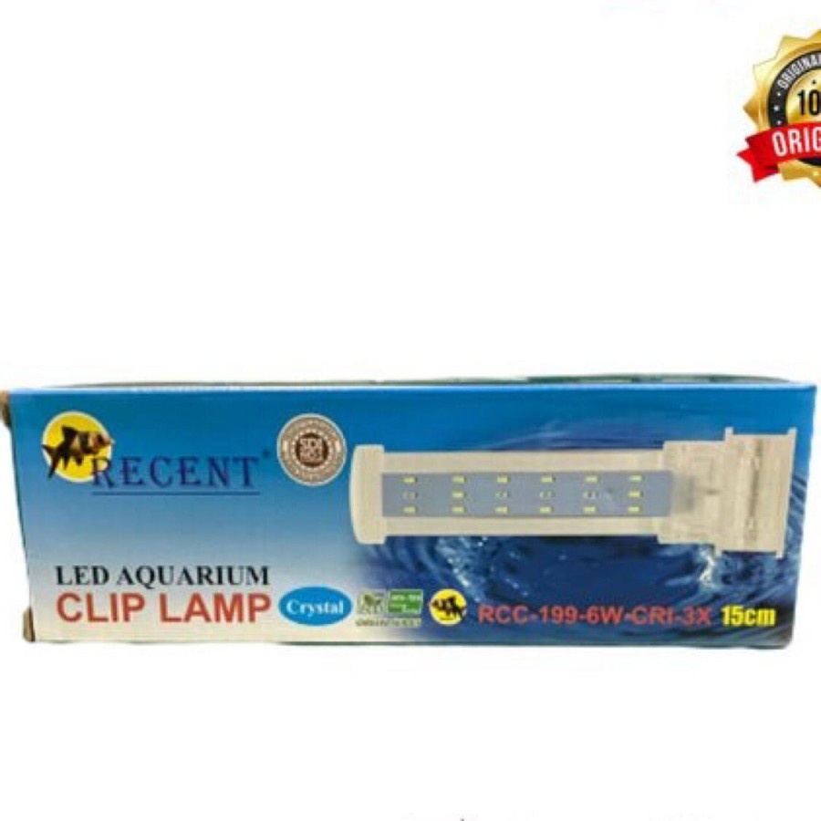 RECENT RCC 199 6W CRI 3X - Lampu Jepit LED Aquarium Ikan Aquascape