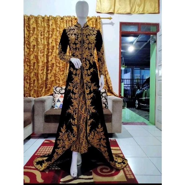 couple kebaya dan beskap bludru/couple bludru pengantin