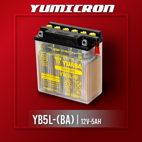 Accu/Aki Motor Basah Yuasa YB5LB untuk Mio Sporty, Supra 110, Jupiter