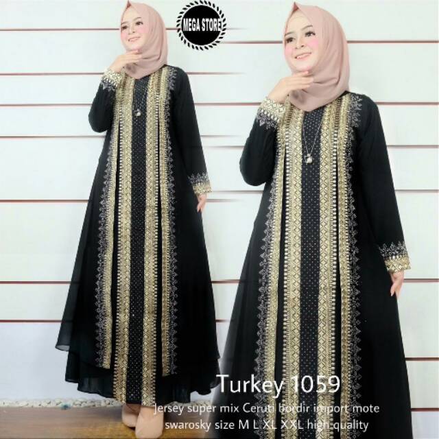 Abaya Turkey 1059 by Megastore ori