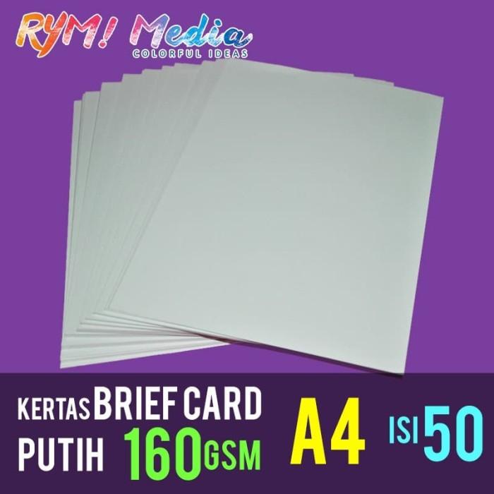 

Kertas Brief Card (Bc) 160 Gram A4 Isi 50 / Manila Buku Gambar 160 Gsm