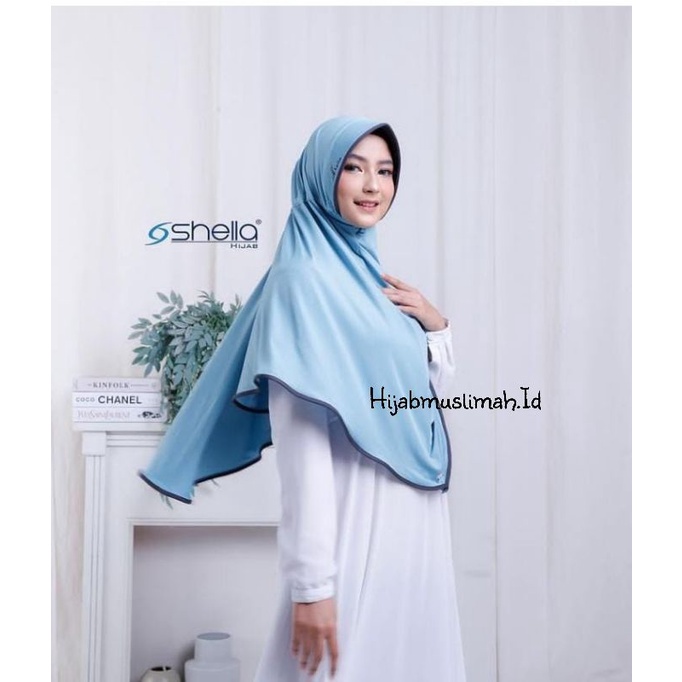 JILBAB INSTAN SHELLA SERUT LIST JUMBO ZOYA