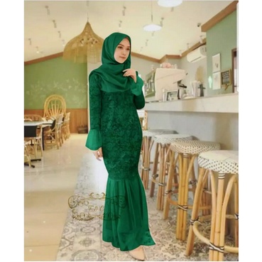 Gamis Perempuan Dewasa Terbaru Maxi Christalia Matt Brokat Furing tille Ukuran Jumbo Model Kekinian Good qualty premium