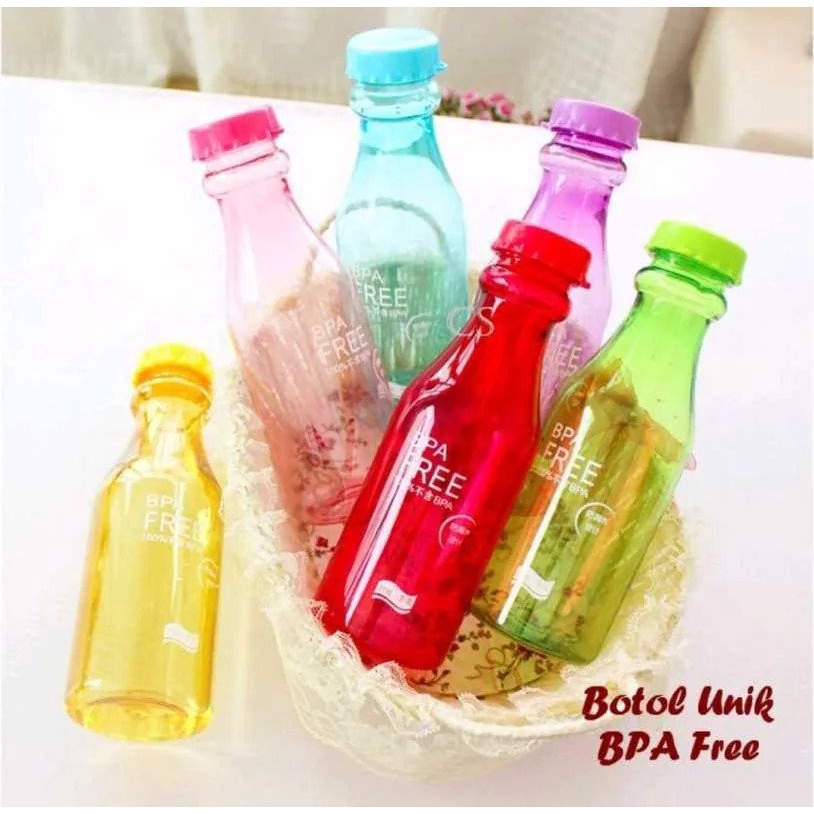 Botol Unik BPA Free Model Soda Transparan