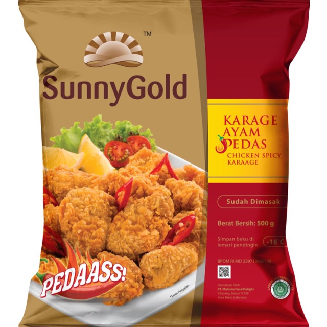 

Sunny Gold Chicken Karaage Hot & Spicy / Karaage Ayam Pedas 500gr