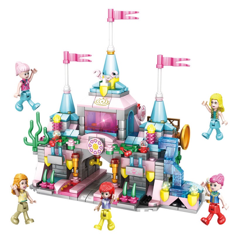 Mainan Lego 8 in 1 Barbie Castle Princess Balok Susun Edukasi DIY