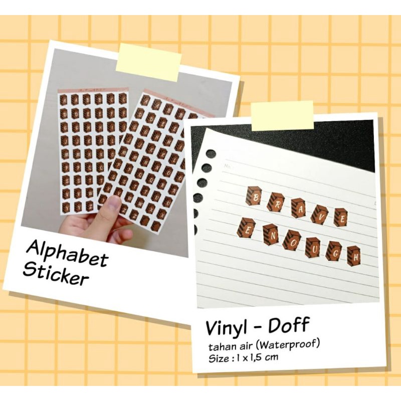 

(1SET) Sticker Alphabet | Motif Kotak 'Demon Slayer'