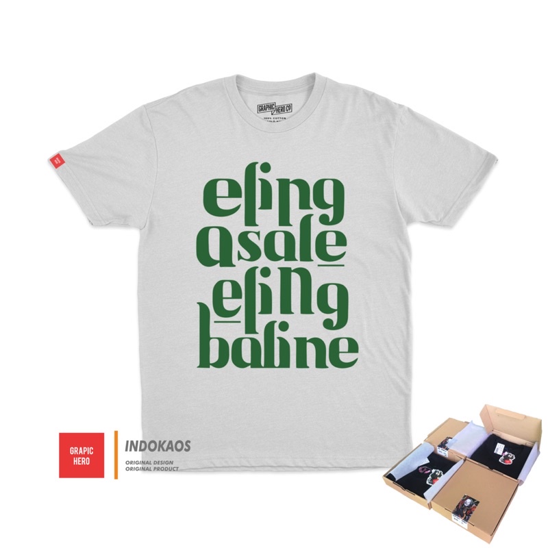 KAOS KATA JAWA BIJAK ELING ASALE ELING BALINE ORIGINAL GRAPHIC HERO TEE