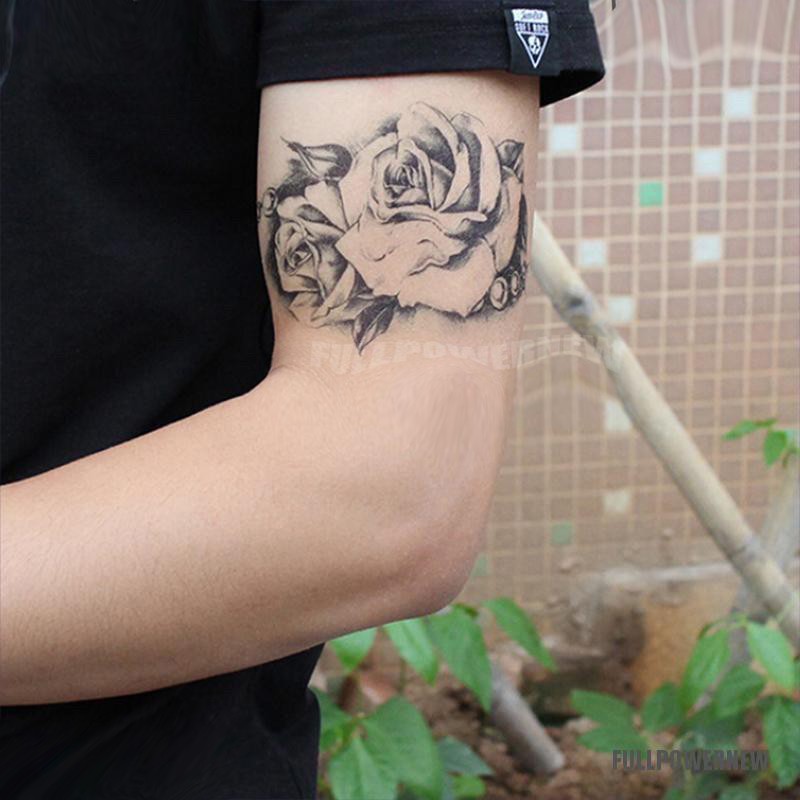 Sticker Tato Temporer Tattoo Temporary Bunga Mawar