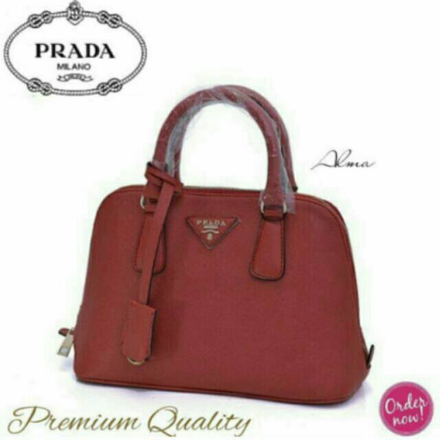 Daftar harga prada alma mini gold tas wanita cewek kado 