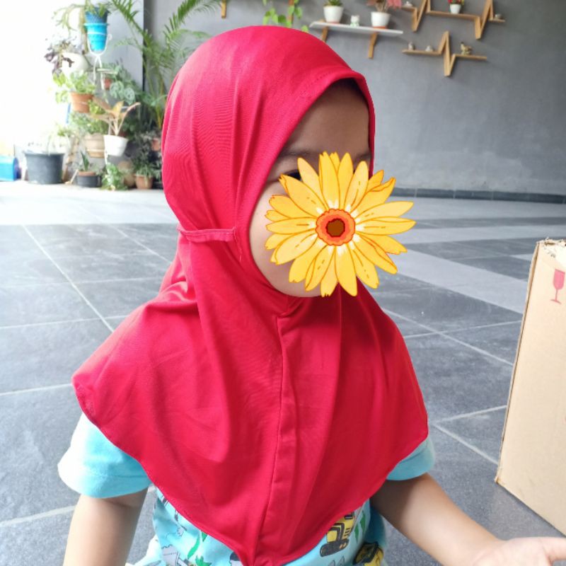 Hijab Anak Bergo Tali kerudung