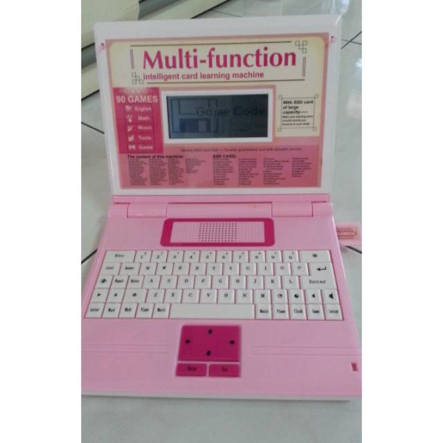  Mainan  anak  laptop multifungsi 1bahasa inggris  memory 