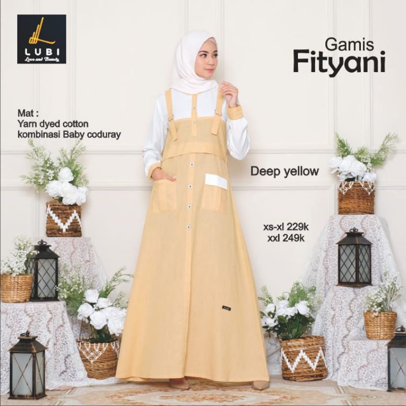GAMIS LUBI FITYANI DEP YELLOW
