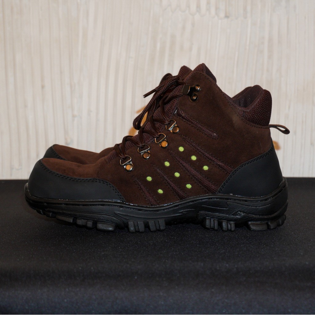 COD !!! Sepatu Pria Crocodile Macan Boots Safety Ujung Besi Hiking Working