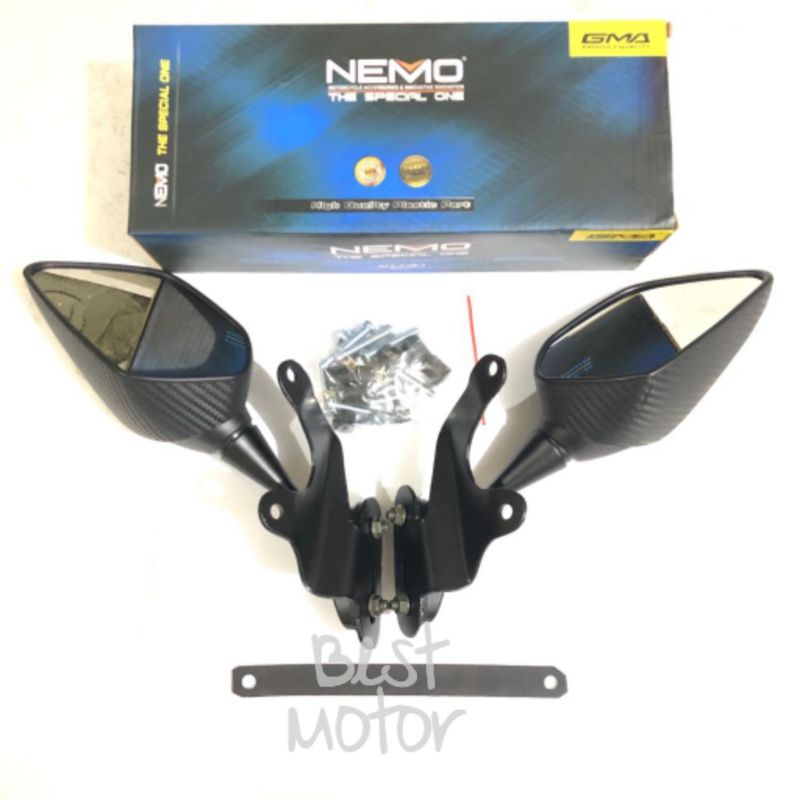 Spion Yamaha Xmax Spion R25 Buat Xmax Paket Xmax Model R25 Nemo + Breket Serpo Paket Murah