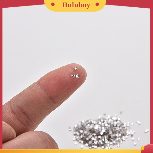 Huluboy Huluboy♡ 1440pcs 1.6mm / 2mm Berlian Imitasi Untuk Dekorasi Kuku DIY