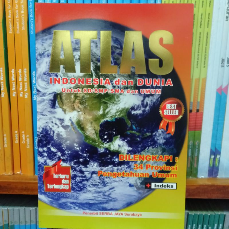 

BUKU ATLAS LENGKAP Indonesia Dunia 34 PROPINSI UNTUK SD SMP SMA UMUM